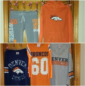 Victoria secrets PINK Denver Broncos Bundle